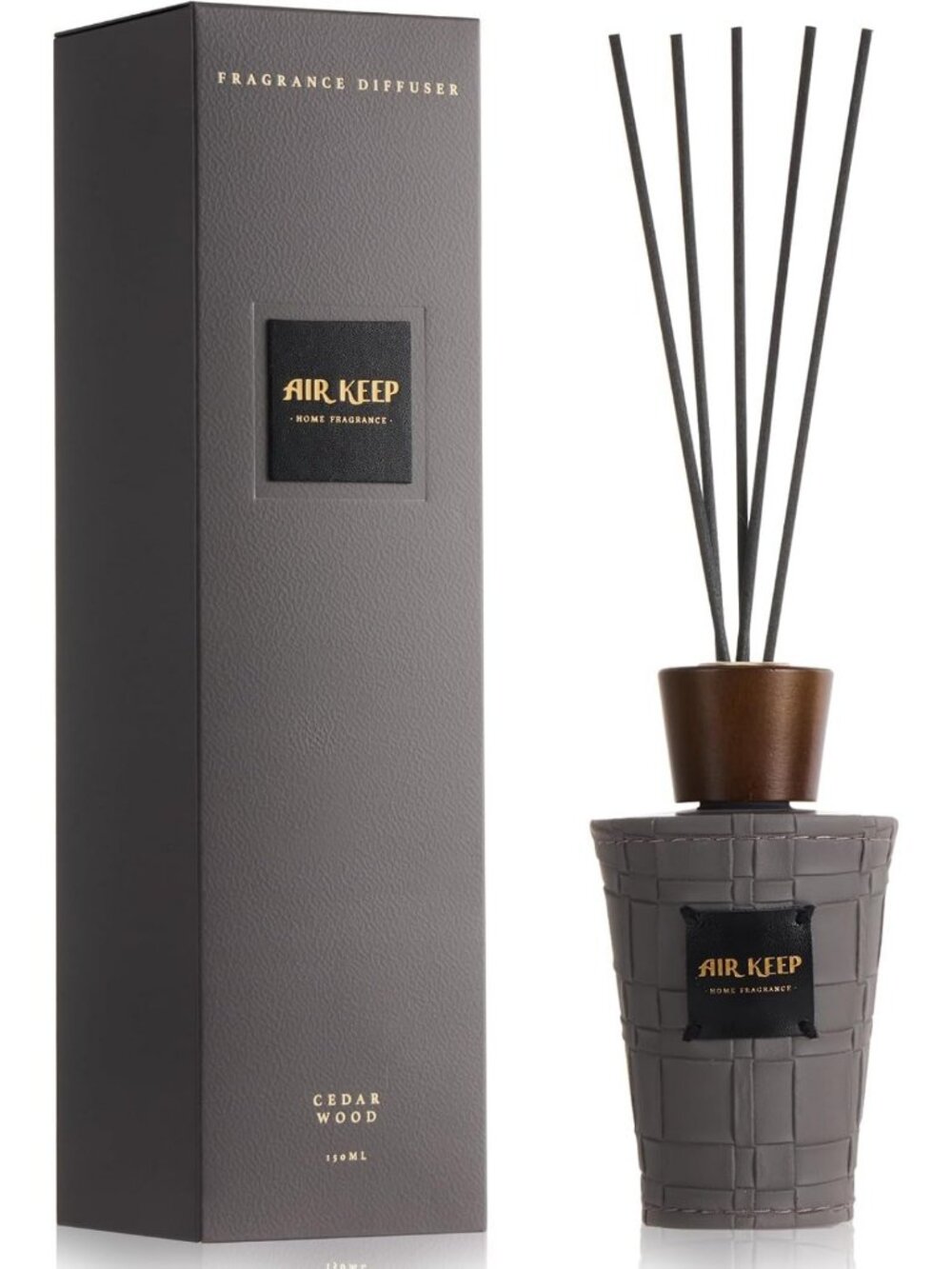 Cedar Wood Reed Diffuser for Home Fragrance, 5.1 fl oz - Aromatherapy Decor